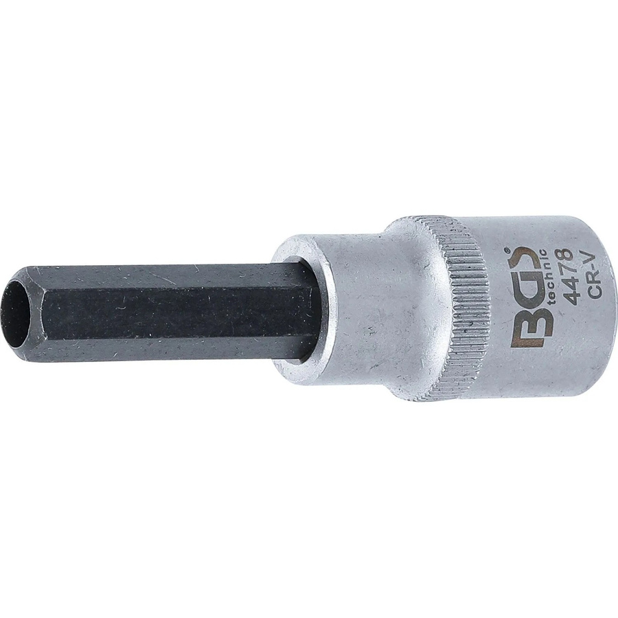 BGS Injektor-Einsatz 4478 mit 1/2 Zoll Innenvierkant-Antrieb und 10 mm Innensechskant-Abtrieb in Silber - Bild 2