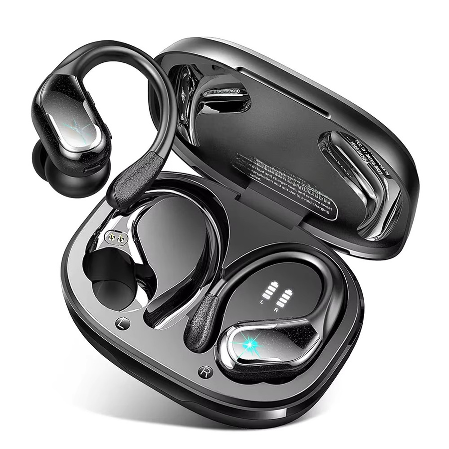 Arikasen Bluetooth 5.3 Kopfhörer in Schwarz mit 75 Stunden Akkulaufzeit, IP7 wasserdicht und ENC-Geräuschunterdrückung für Sport und Fitness - Bild 7