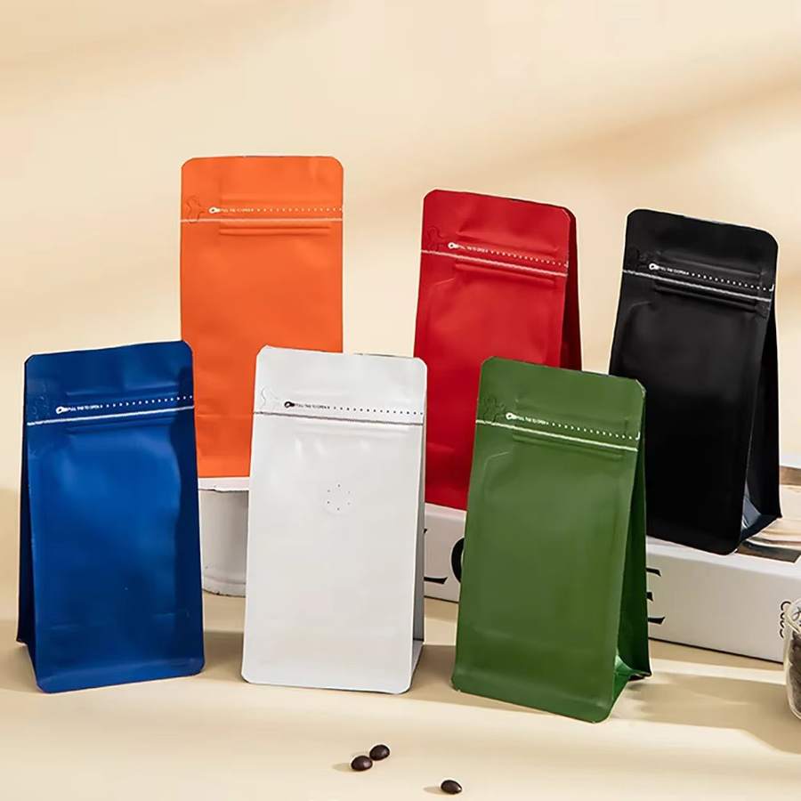 50 Stück Aspeed pack Kaffeeverpackungsbeutel mit Ventil aus Aluminiumfolie in Orange für Lebensmittel und Kaffeebohnen - Bild 3