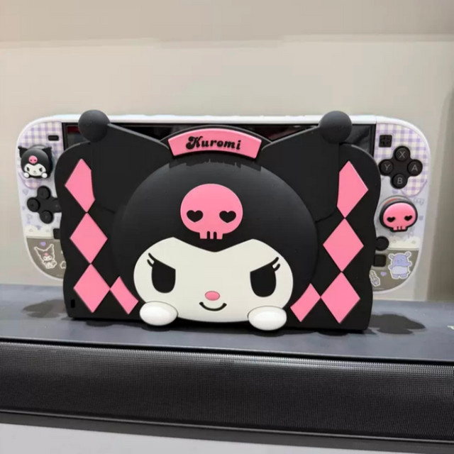 Geekshare Sanrio Hello Kitty und Kuromi Silikon Schutzhülle für Nintendo Switch OLED in Multicolor - Bild 1