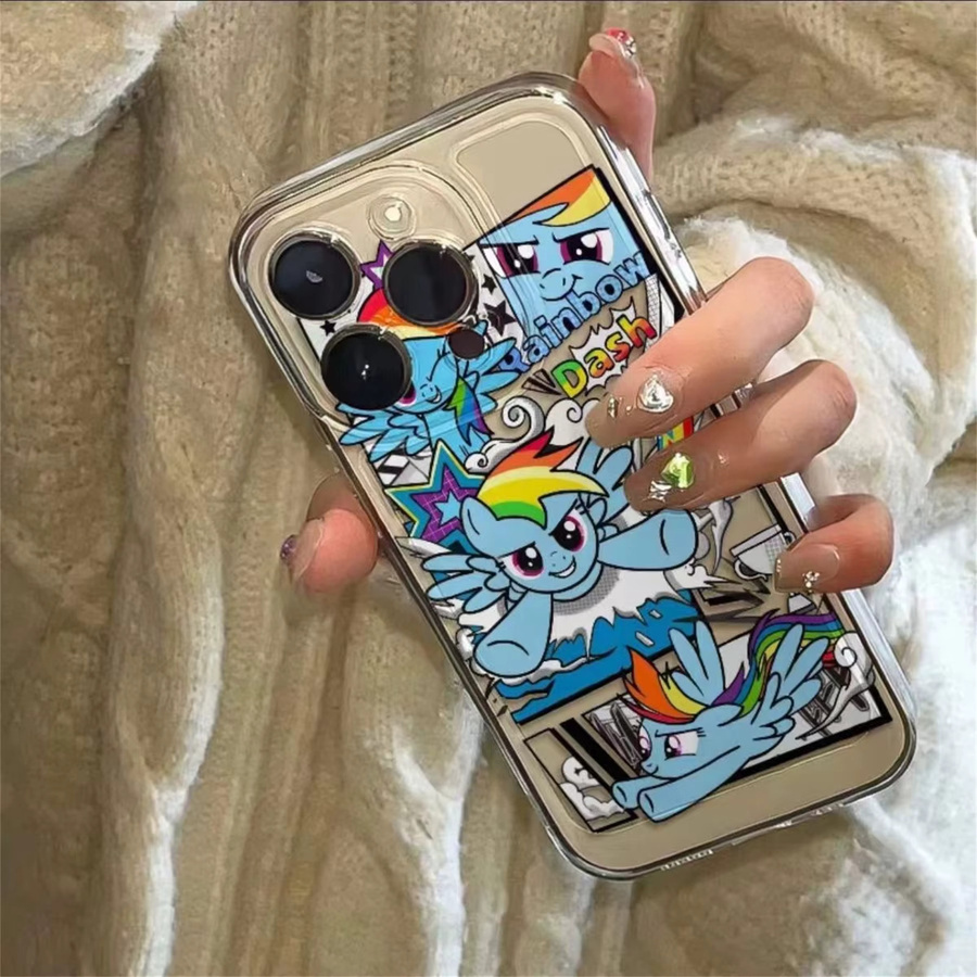 My Little Pony Regenbogen Handyhülle für iPhone 11 bis iPhone 17 Pro Max, transparent und mehrfarbig - Bild 3