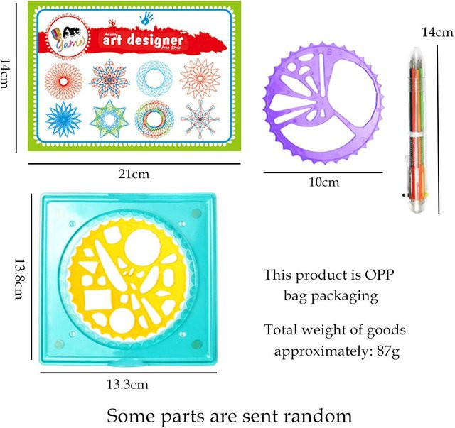 Spirograph Zeichnung-Spielzeug-Set Zahnrad Design ab 8 Jahren - Bild 1