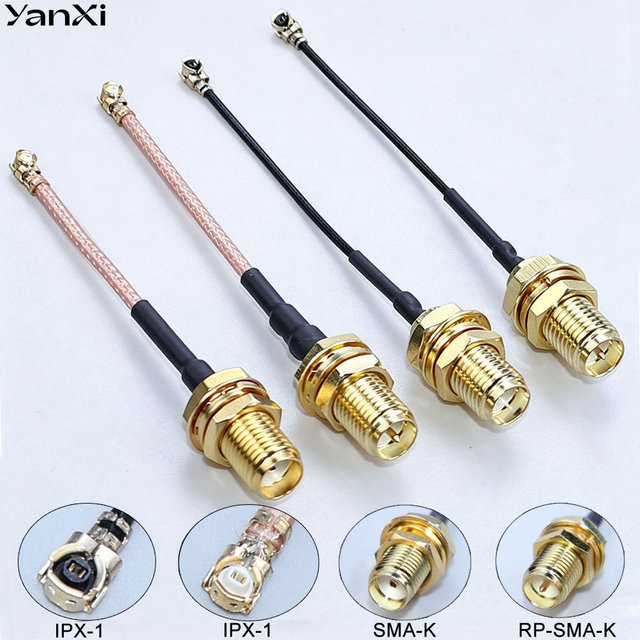 ChengHaoRan SMA zu IPX WLAN-Antennen-Verlängerungskabel RG178 mit RF 1.13 IPX zu RP-SMA Adapterleitung Pigtail-Jumper - Bild 1