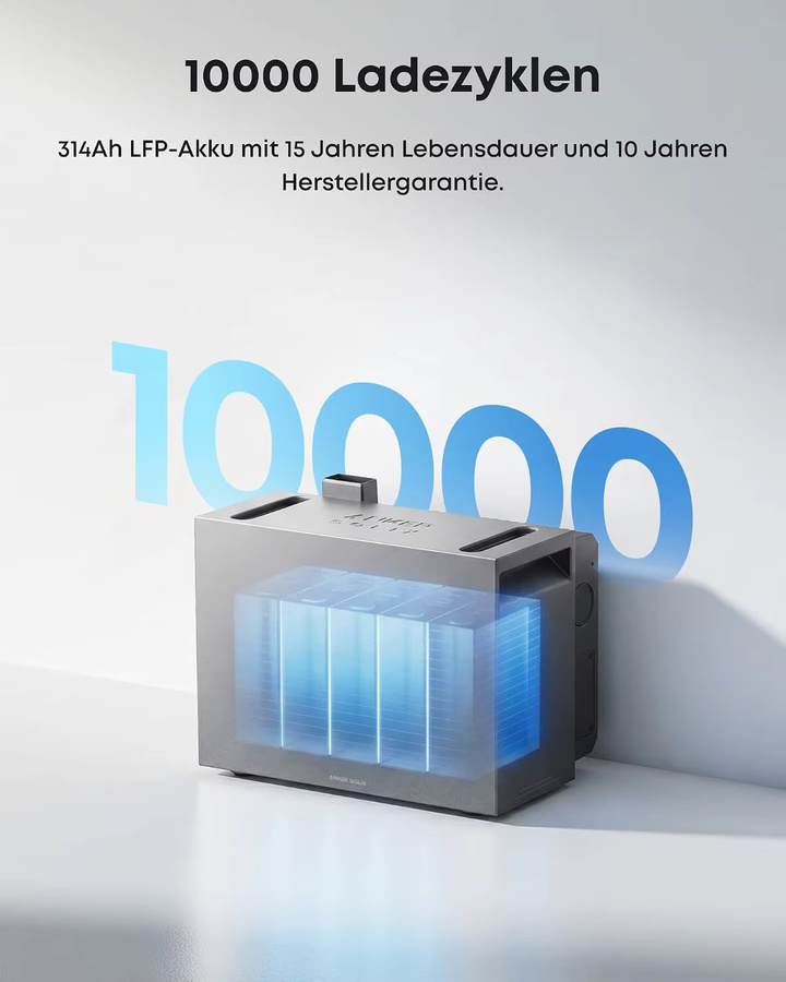 Anker SOLIX BP5000 Erweiterungsakku für Solarbank 4 Pro in Grau mit 5kWh Kapazität - Bild 2