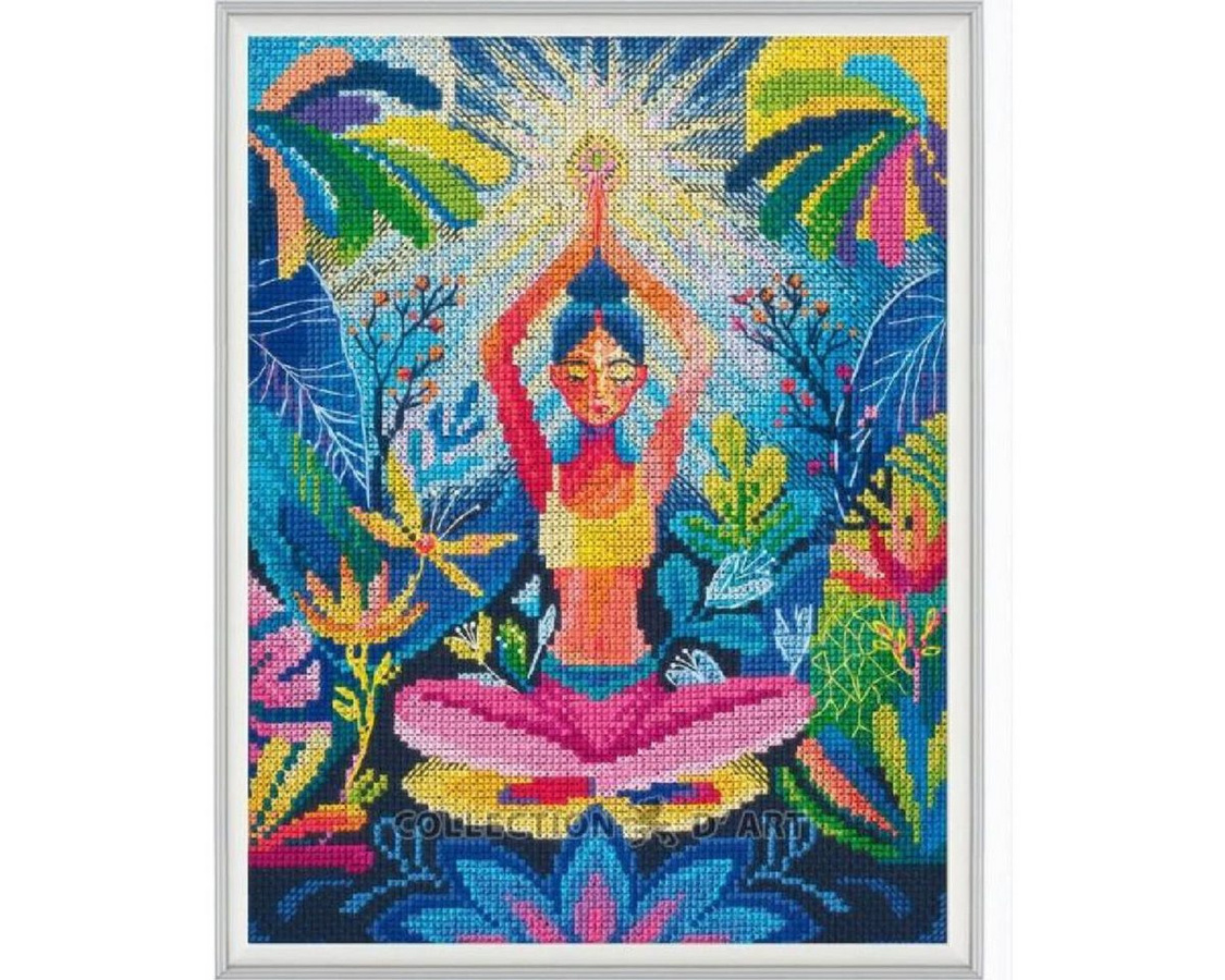 RTO Kreuzstich Stickpackung Yoga, Zählmuster - Bild 1