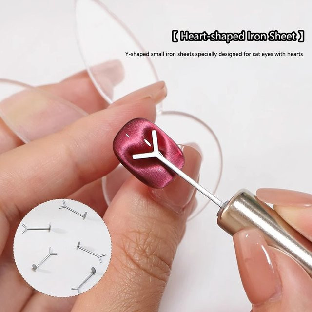 JCSYFAC Nail Art Magnet Stick, Y-förmig, Katzenauge Effekt, Nagel DIY Werkzeug - Bild 1