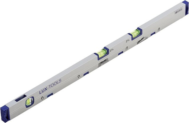 LUX-TOOLS Wasserwaage Comfort in Silber aus Aluminium, Länge: 60 cm - Bild 1