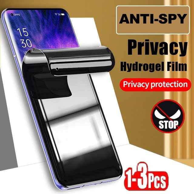 Anti-Spionage Hydrogel-Sichtschutzfolie für OPPO Realme A58 A57 A56S A16 A16S A57E K10 5G, transparent - Bild 1