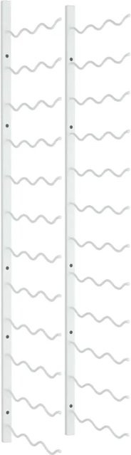 vidaXL Wand-Weinregal aus Metall in Weiß für 36 Flaschen, modernes Design für deine Küche - Bild 1