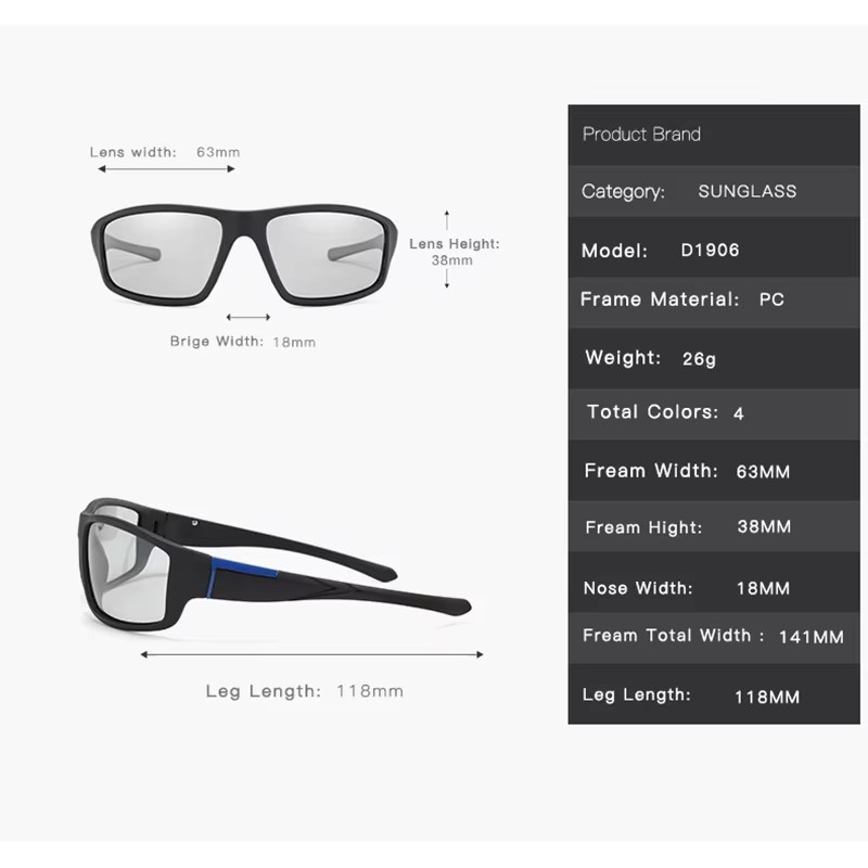 Rexxar Sportsonnenbrille, Vollrand, black, unisex, Kunststoff - Bild 2