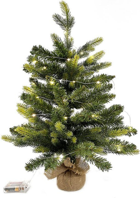 Mobili Rebecca Künstlicher Weihnachtsbaum Grün mit Keramiktopf Höhe: 60 cm - Bild 1