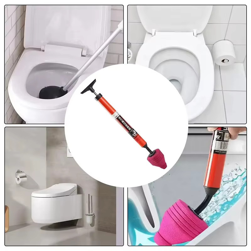 XMSJ Hochdruck-Luftkolben zur Abflussverstopfungsentfernung mit ergonomischem Griff für die Toilette - Bild 3