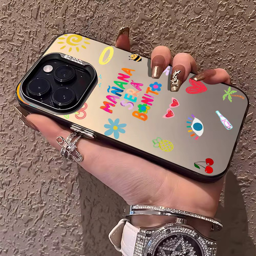 Karol G Mañana Será Bonito Handyhülle im Aurora Laser Design für iPhone 11 bis iPhone 16 Pro Max, stoßfest, Multicolour - Bild 2