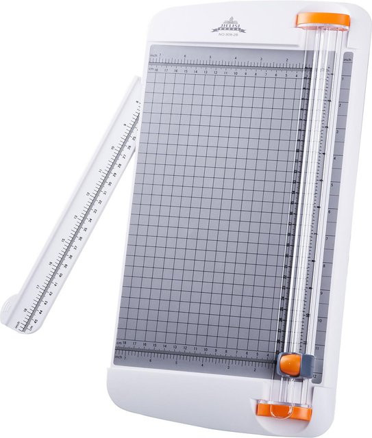 JIELISI A4 Papierschneider Desktop-Papiermaschine mit Sicherheitsbügel in Weiß - Bild 1