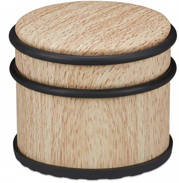 Relaxdays Türstopper aus Edelstahl in Hellbraun, rutschfest und schwer, B: 8 cm, H: 9,5 cm - Bild 1