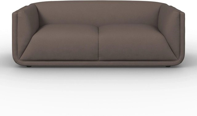 Bessagi Home Sofa Hevi in Mokka mit Samtbezug, B/T/H: 197 x 73 x 3 cm - Bild 1