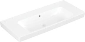 Villeroy & Boch Waschtisch Architectura aus Keramik, rechteckig, mit Überlauf, weiß, B: 100 cm, T: 44,5 cm - Bild 1