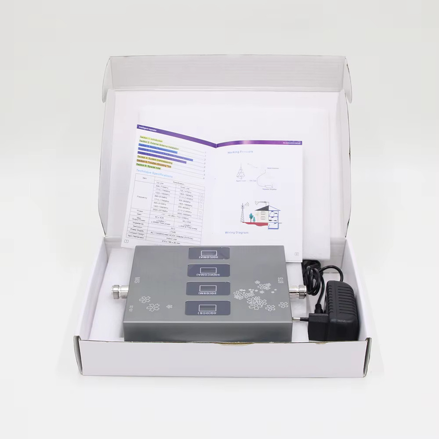 Mobilfunk Signal Verstärker LTE 4G Repeater in Silber für die Frequenzen 2G, 3G und 4G - Bild 2