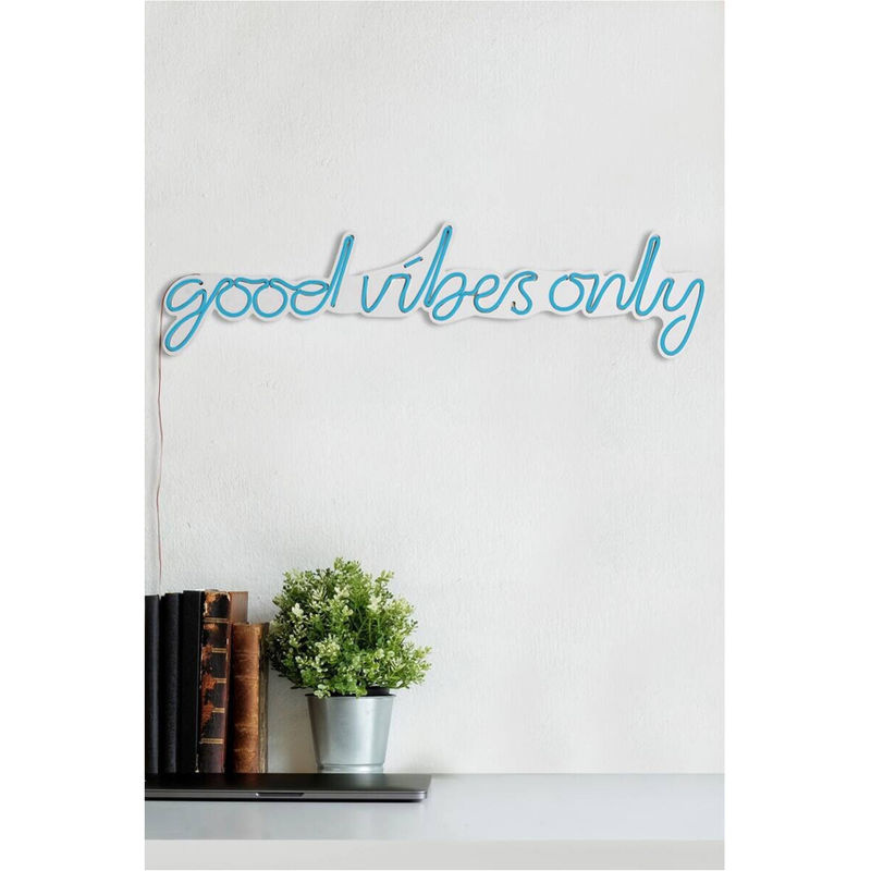Opviq LED-Wandleuchte Blau aus PVC für Innen- und Außenbereich B/H/T: 76 x 19 x 2 cm - Bild 2