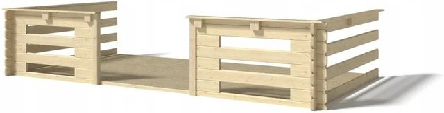 Altanka Veranda aus Fichtenholz in Braun, B x T: 4 x 2 m - Bild 1
