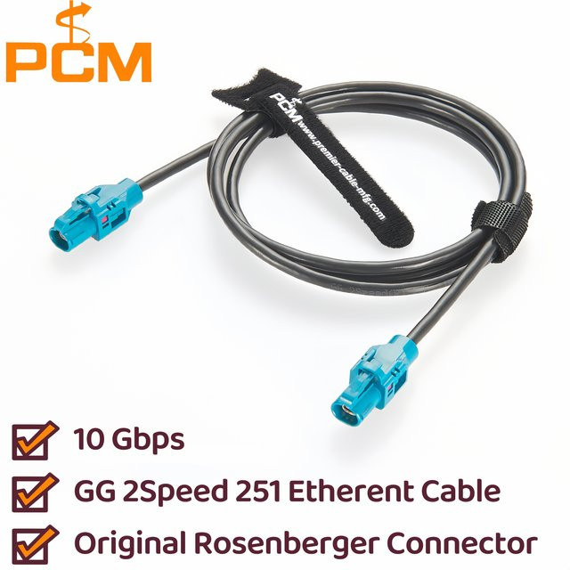 Rosenberger H-MTD Gigabit Automotive Ethernet Kabelkonfektion 100/1000BASE-T1 LCA-101-1000-Z-Z - Bild 1