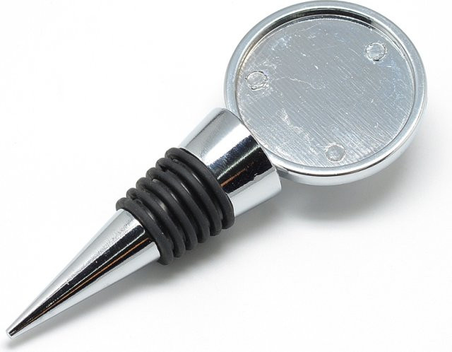 Weinflaschenverschlüsse Zinklegierung, Cabochon-Fassungen, rund, 36 mm - Bild 1
