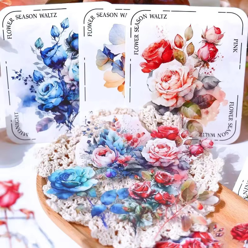 20 Stück Vintage Saison Handbuch Aufkleber in Multicolour für DIY Dekoration und Sammelalben, Größe: 14,0 x 9,5 cm - Bild 1
