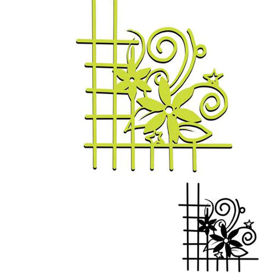 Metall-Schablonen für Scrapbooking und Bastelarbeiten mit Blumenmotiv zur Papierprägung und Kartengestaltung - Bild 2