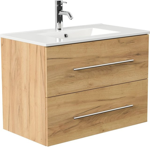 Posseik Badmöbel Homeline Eiche Gold in Holzoptik - Bild 1