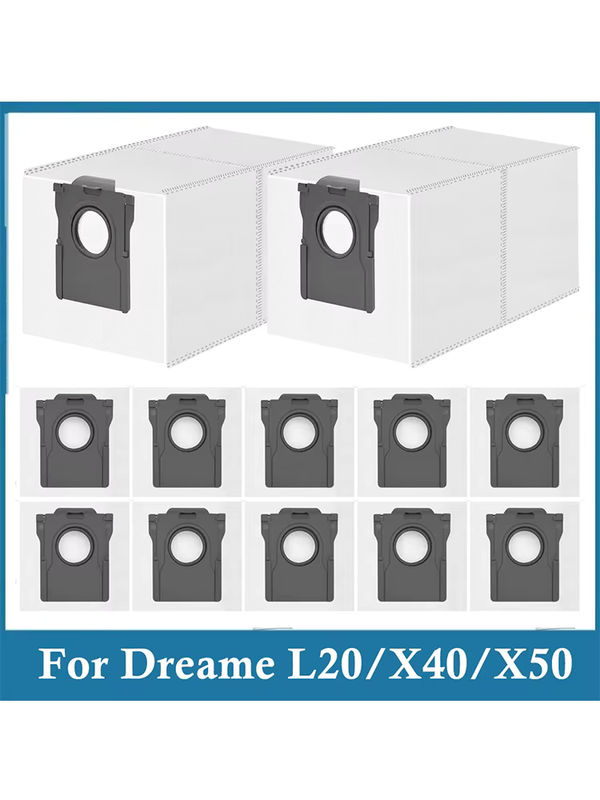 Dreame Staubbeutel für L20 Ultra Complete, X40 Ultra, L10s Ultra, L10, L40s Pro, L40, L50 Ultra und Mova E30 Ultra, P50 Pro Ultra, Farbe: Weiß - Bild 7