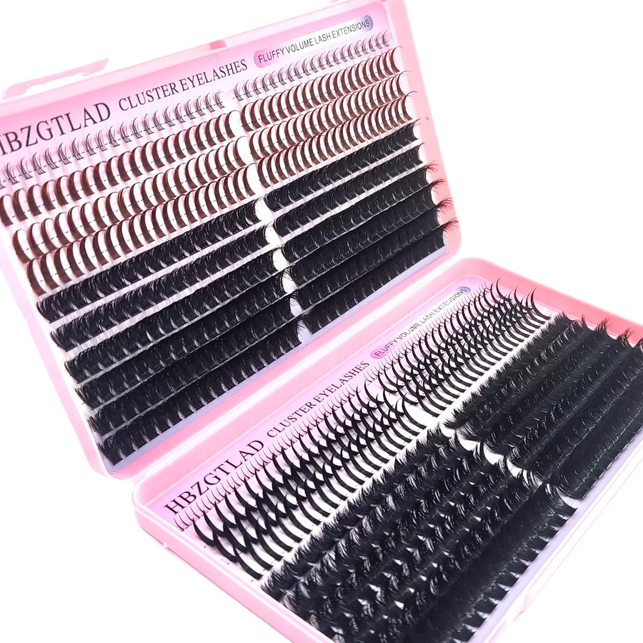 HBZGTLAD Lash Cluster Lash Book, Black, Unisex - Bild 3