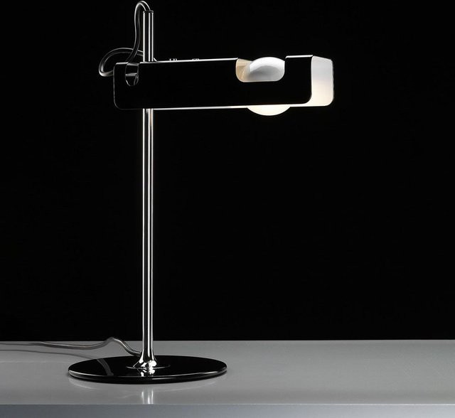 Oluce Spider 291 Tischleuchte in Schwarz aus Aluminium mit verstellbarem Design - Bild 1