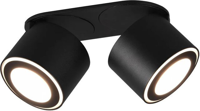 Trio Taurus LED-Einbaustrahler und Aufbauspots in Schwarz matt mit 2x5W und verstellbarem Lichtstrom - Bild 1