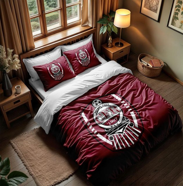 Lodestar Sparta Prag Bettwäsche-Set mit Motiv, Rot, B/H: 135 x 200 cm - Bild 1