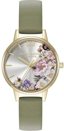 Olivia Burton Damenuhr, Quarz, Edelstahl, Leder, 30 mm, Gold, Silber - Bild 1