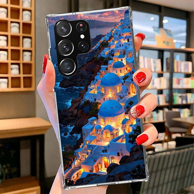 Handyhülle Santorini Griechenland im Sommer für Samsung Galaxy S26 S25 S24 S23 S22 S21 S20 FE Multicolor - Bild 1
