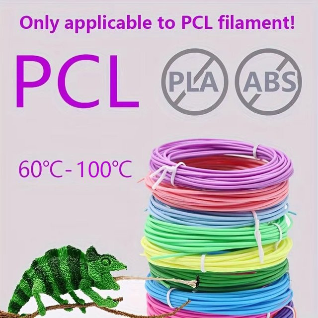 TIMOOK AACA PCL-Filament für 3D-Stifte, 1,75 mm, Multicolor, geeignet für niedrige Temperaturen - Bild 1