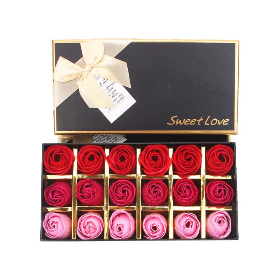 18 Stück duftende Seifenrosen von Yiran Furniture in Rosa und Pink für Hochzeit, Valentinstag oder als Weihnachtsgeschenk - Bild 4