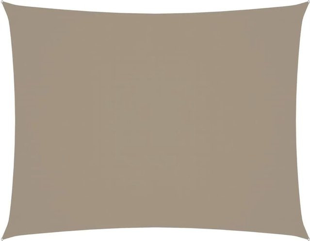 Furnicato Sonnensegel aus PU-beschichtetem Oxford-Gewebe rechteckig in Taupe, Breite: 3,5 m, Länge: 4,5 m - Bild 1