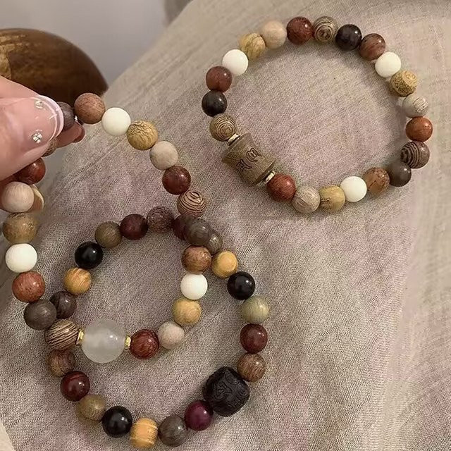 Velishy Perlenarmband Sandelholz, Bunt, Unisex - Bild 1