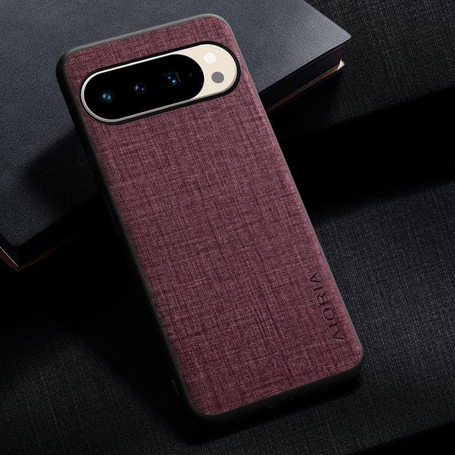 Handyhülle mit Kreuztextur für Google Pixel 10 Pro XL und 9A in Rot - Bild 1