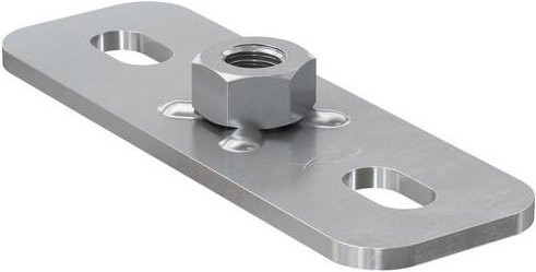 Fischer GPS M 12 Grundplatte aus verzinktem Stahl, 25 Stück, Durchmesser: 120 mm, Farbe: Silber - Bild 1