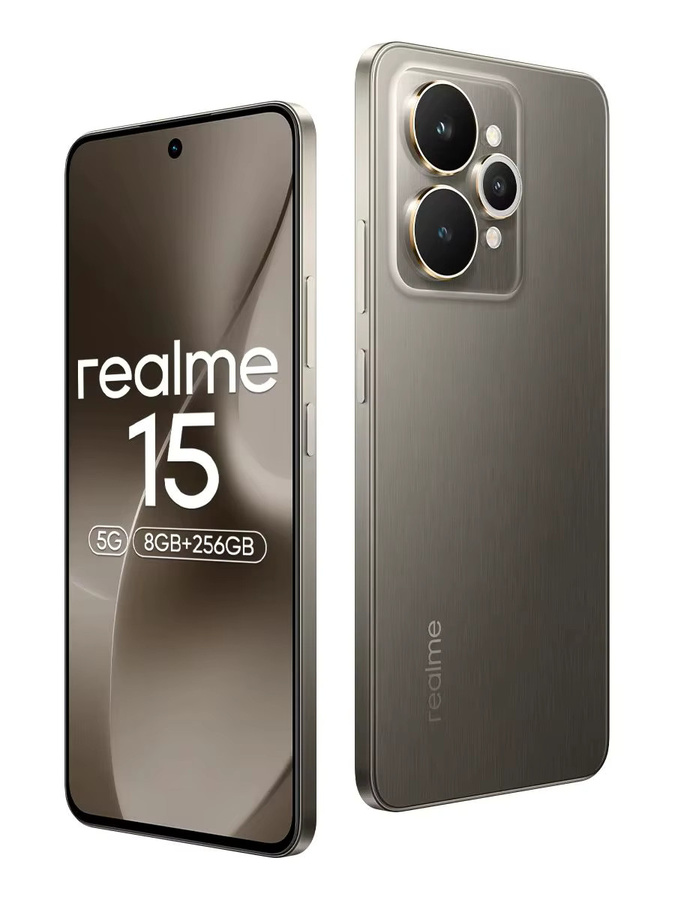 realme 15 5G Smartphone in Grau mit Dimensity 7300+ Prozessor, 6,77 Zoll 144Hz AMOLED-Display, 256 GB Speicher und NFC - Bild 5