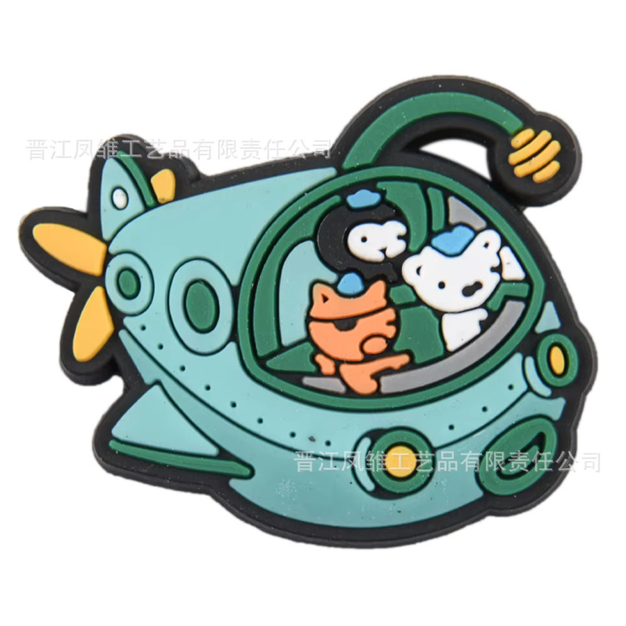 Potdemiel Schuh-Charms, Ozean-Unterwasser-Cartoon, 25 Stück, Kinder - Bild 4