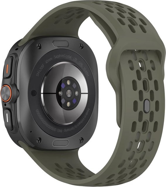 Uhrenarmband Silikon, Schwarz, Unisex - Bild 1