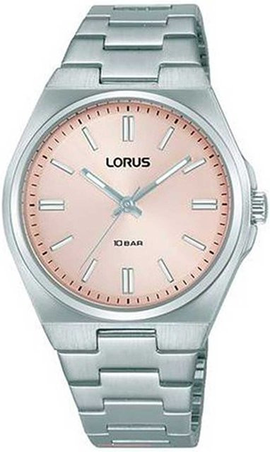 Lorus Armbanduhr, Quarz, Edelstahl, Lachs, 34 mm, Damen - Bild 1