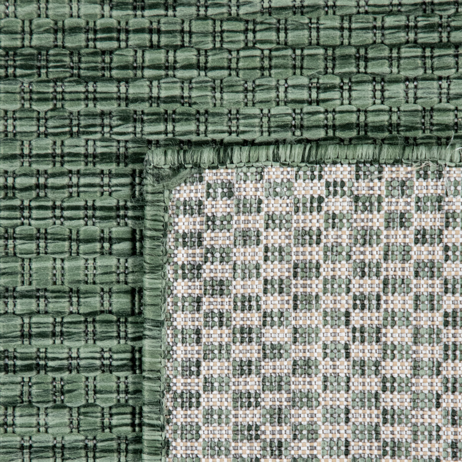 Runder In- & Outdoor-Teppich Venezia in Grün mit Durchmesser: 80 cm - Bild 2