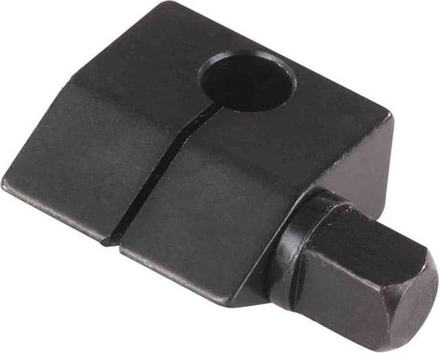 Hegner Sügeblatt Klemmen mit Vierkantschrauben, Schlitzbreite 0,7 mm, Schwarz, 2 Stück - Bild 1