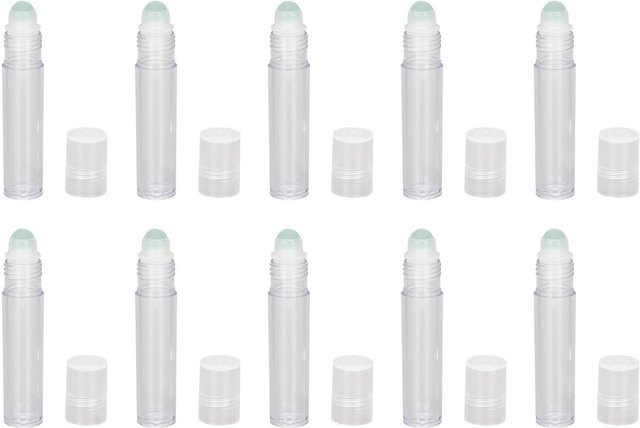 Koogeelife Roll-On Flasche Kunststoff, 10 Stück, 7 ml, weiß - Bild 1