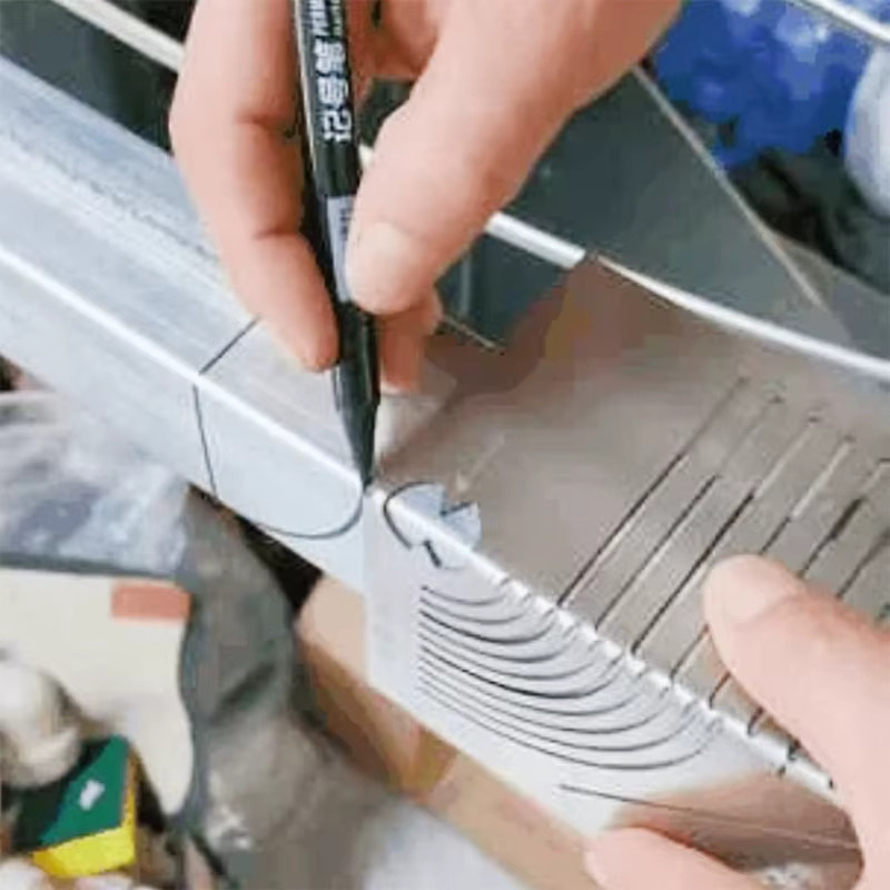 Precisionflex Winkel- und Lichtbogenmarkierungswerkzeug für Vierkantrohre und Stahl in Silber - Bild 3